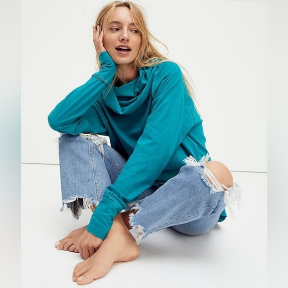 Free People (We The Free) | Don't You Want Me Tee in Wine - Picture 2 of 13